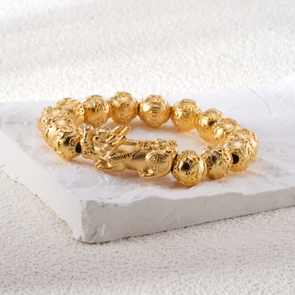 Prestige Dragon's Wealth, Gold Pixiu Bracelet