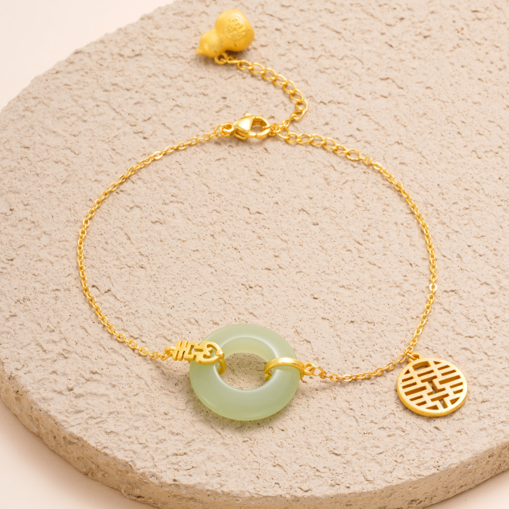 Celestial Shield, Divine Moon Jade Protection Bracelet